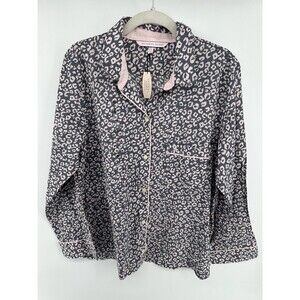 New! Victoria Secret Button Up Long Sleeve Soft Pajama Button Up Top Pink Sz S